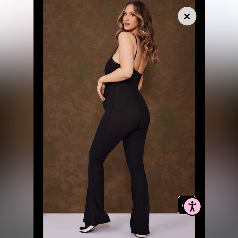 Maternity bell bottom body suit size4